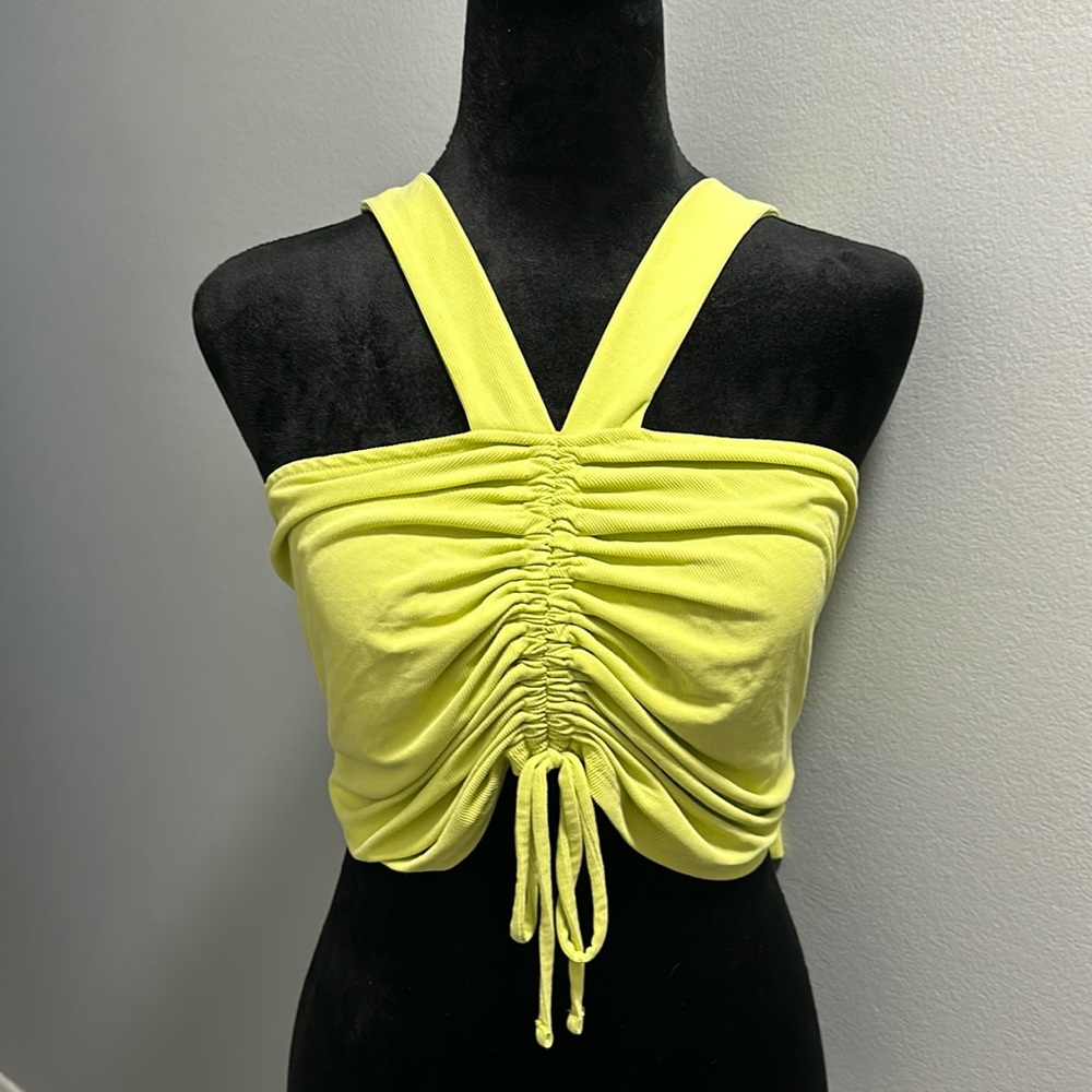 Urban Outfitters: Yellow / Green crop top